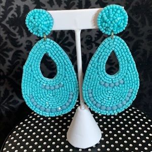 🌟 Turquoise Sequined Earrings 🌟